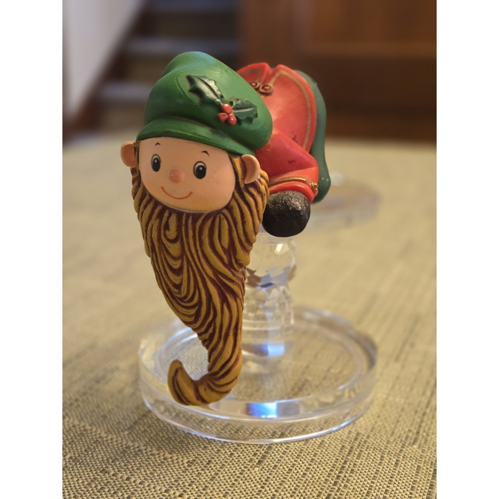 Vintage 1979 Hallmark Elf Stocking Hanger Shelf Sitter Holiday Christmas Cute!
